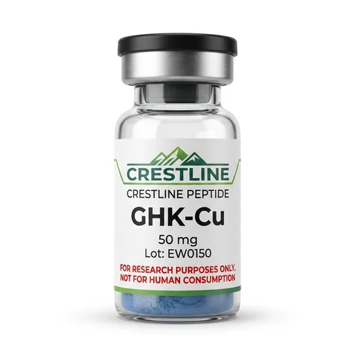 GHK-Cu research peptide vial